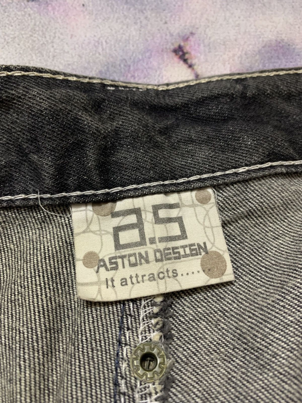 Tornado Mart Japanese Brand Aston Design Mud Washed Denim LGB ISHII Size US 33 - 12 Thumbnail