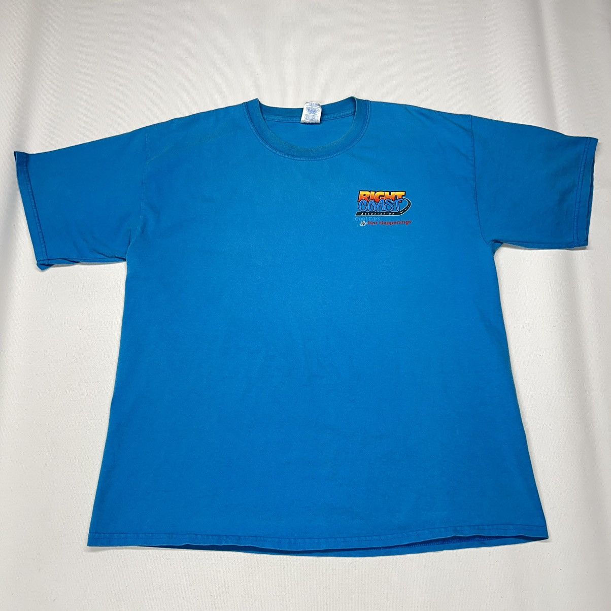 Gildan × Vintage VTG Car Tee Shirt Blue Hot Rod Classic Custom Auto Graphic Size US XL / EU 56 / 4 - 2 Thumbnail