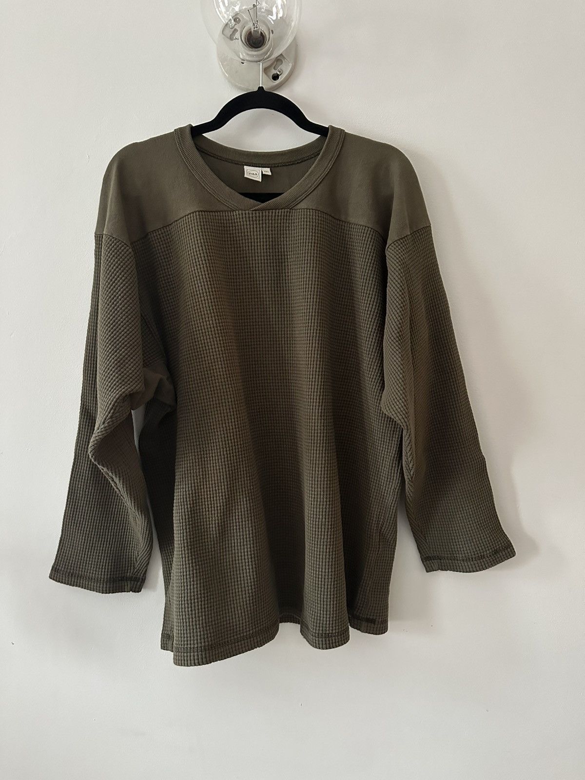 Paa Paa Thermal Football Sweatshirt - Olive Size US M / EU 48-50 / 2 - 2 Thumbnail