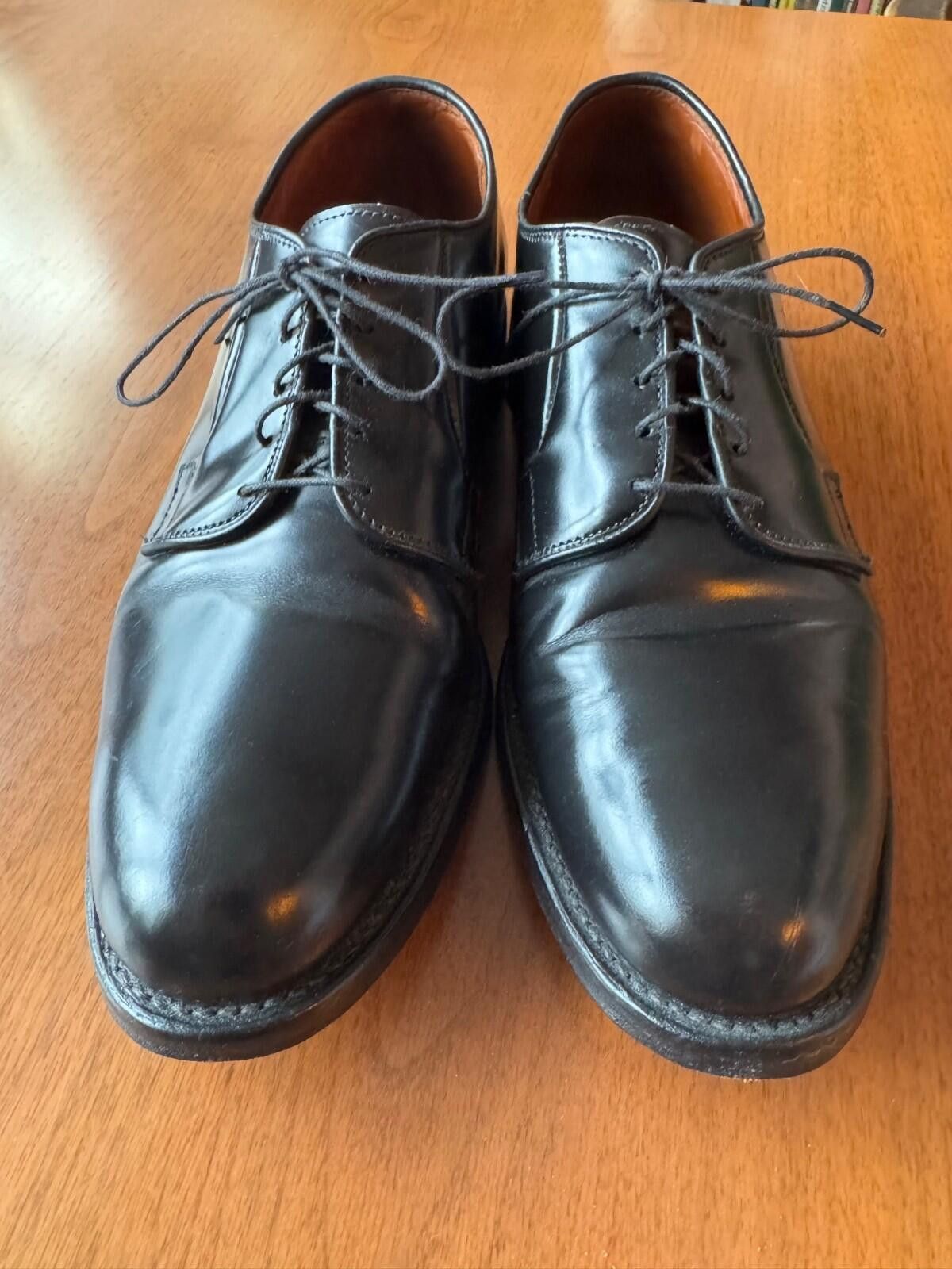 Allen Edmonds Allen Edmonds Leeds Plain Derby Blutcher Shoe Black 10.5 D Size US 10.5 / EU 43-44 - 1 Thumbnail
