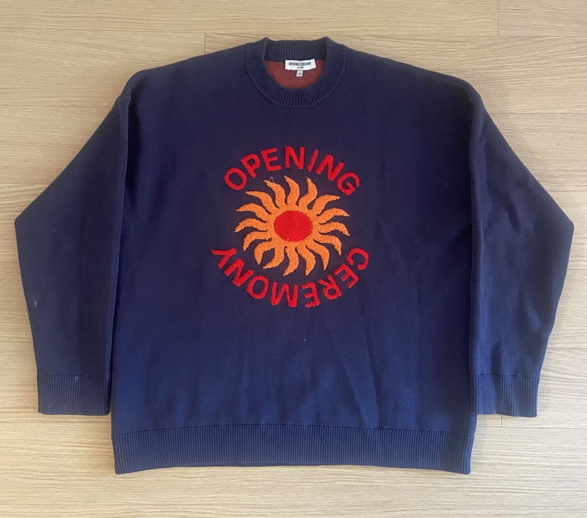 Opening Ceremony Opening Ceremony Sun Logo Collegiate Sweater Size US S / EU 44-46 / 1 - 1 Thumbnail
