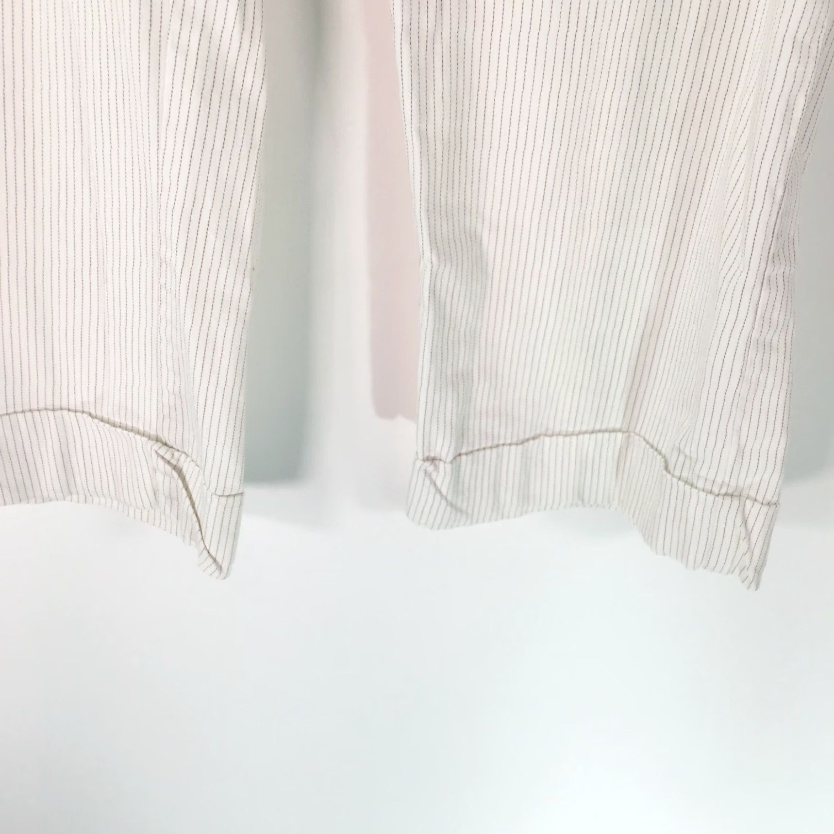 CO NY Plus Co Womens Cropped Flat Front Low Rise Casual White Pants Size 8 Size 30" / US 8 / IT 44 - 5 Thumbnail