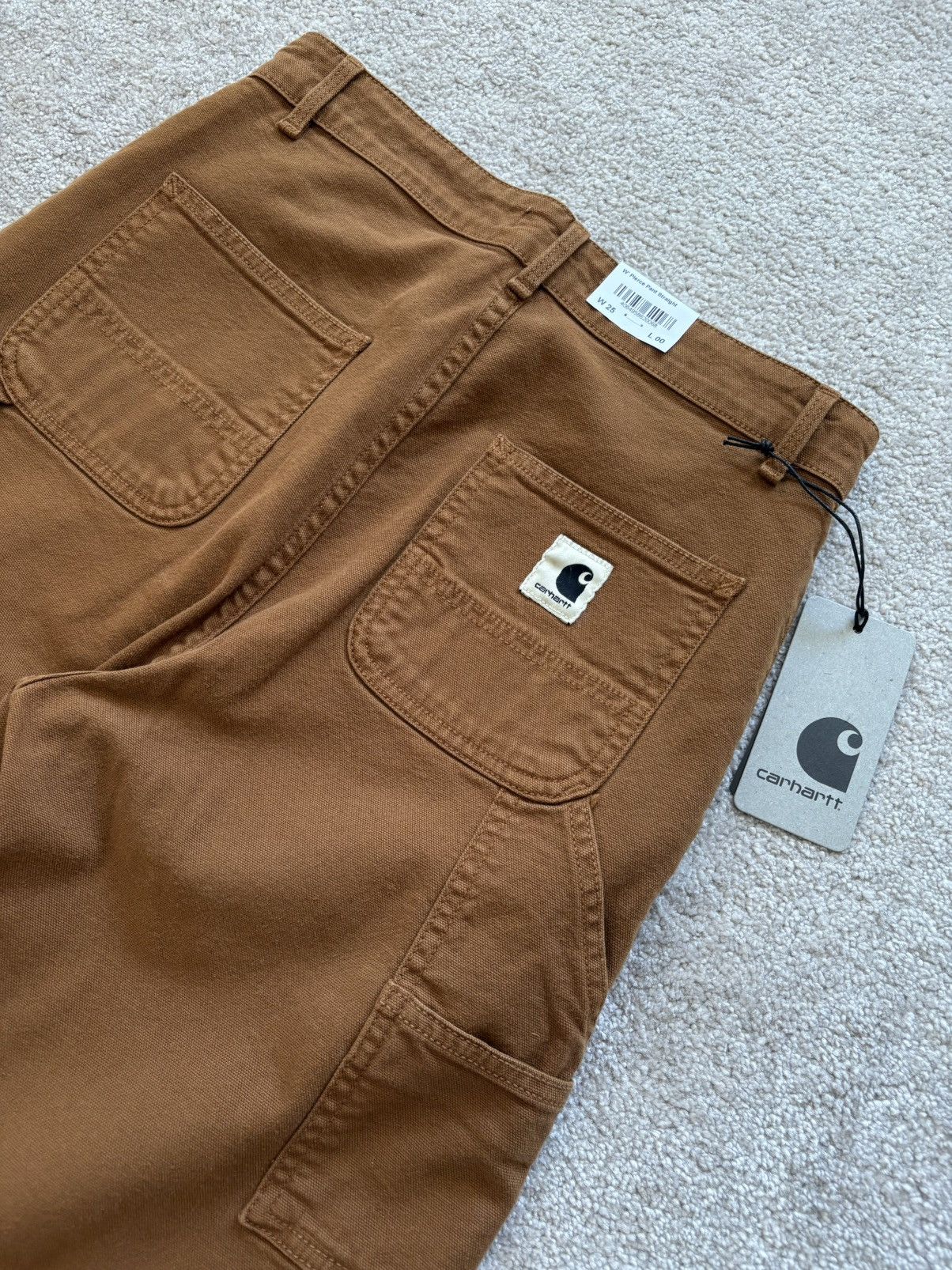Carhartt Wip Carhartt WIP W’ Pierce Pant Straight – Deep H Brown Rinsed Size 25" / US 0 / IT 36 - 7 Thumbnail