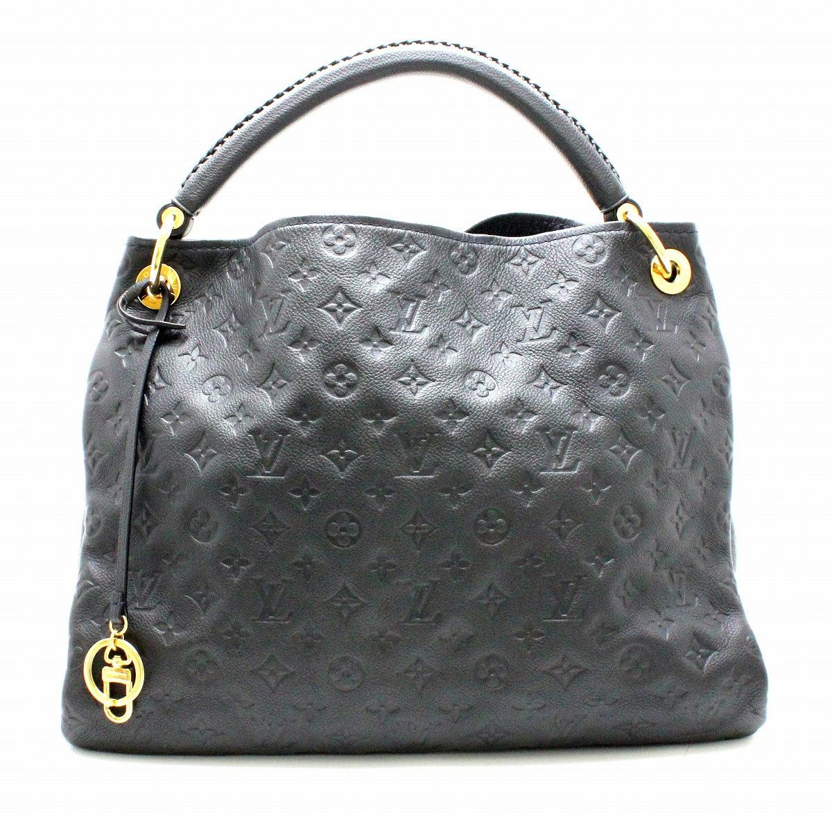 Image of Louis Vuitton Empreinte Artsy Mm Leather Infini in Black, Women's