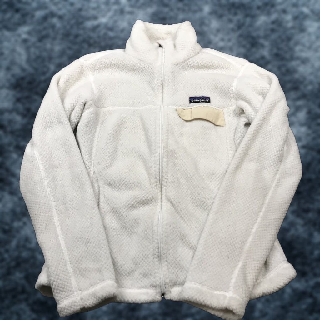 Patagonia Patagonia Jacket Womens Small Ivory Beige Purple Re Tool Zip Fleece Outdoor Size S / US 4 / IT 40 - 1 Thumbnail