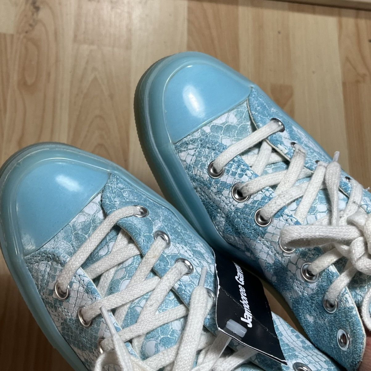 Converse × Golf le Fleur Golf Le Fleur x Chuck 70 Low Blue Python Sneakers Size US 9.5 / EU 42-43 - 8 Thumbnail