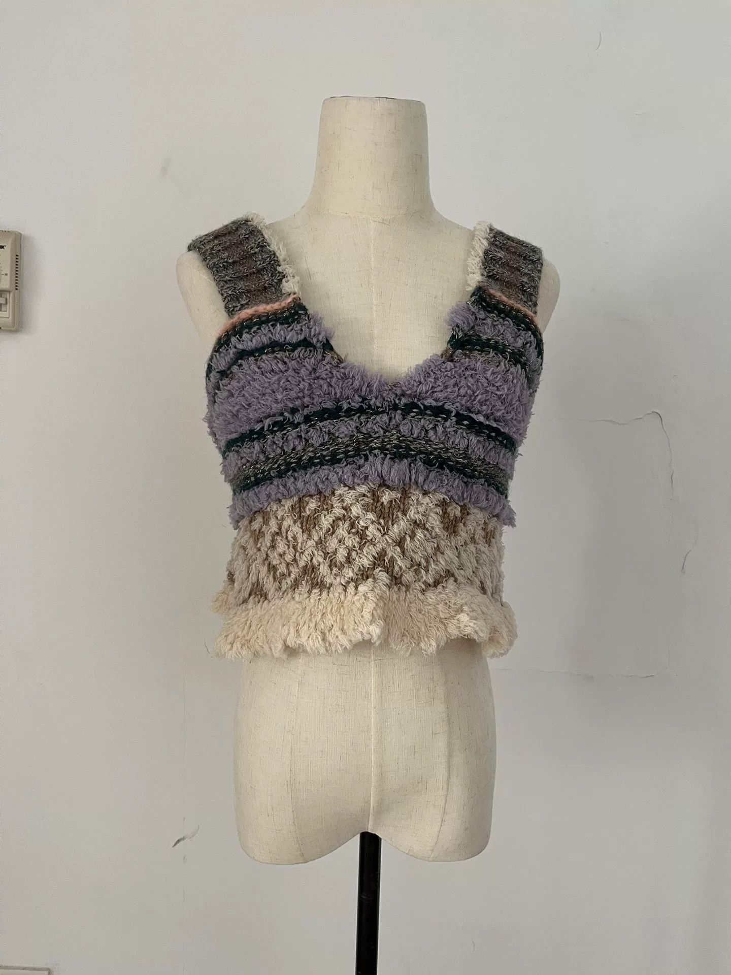 Nozomi Ishiguro Nozomi Ishiguro Knit Vest Top Size M / US 6-8 / IT 42-44 - 1 Thumbnail
