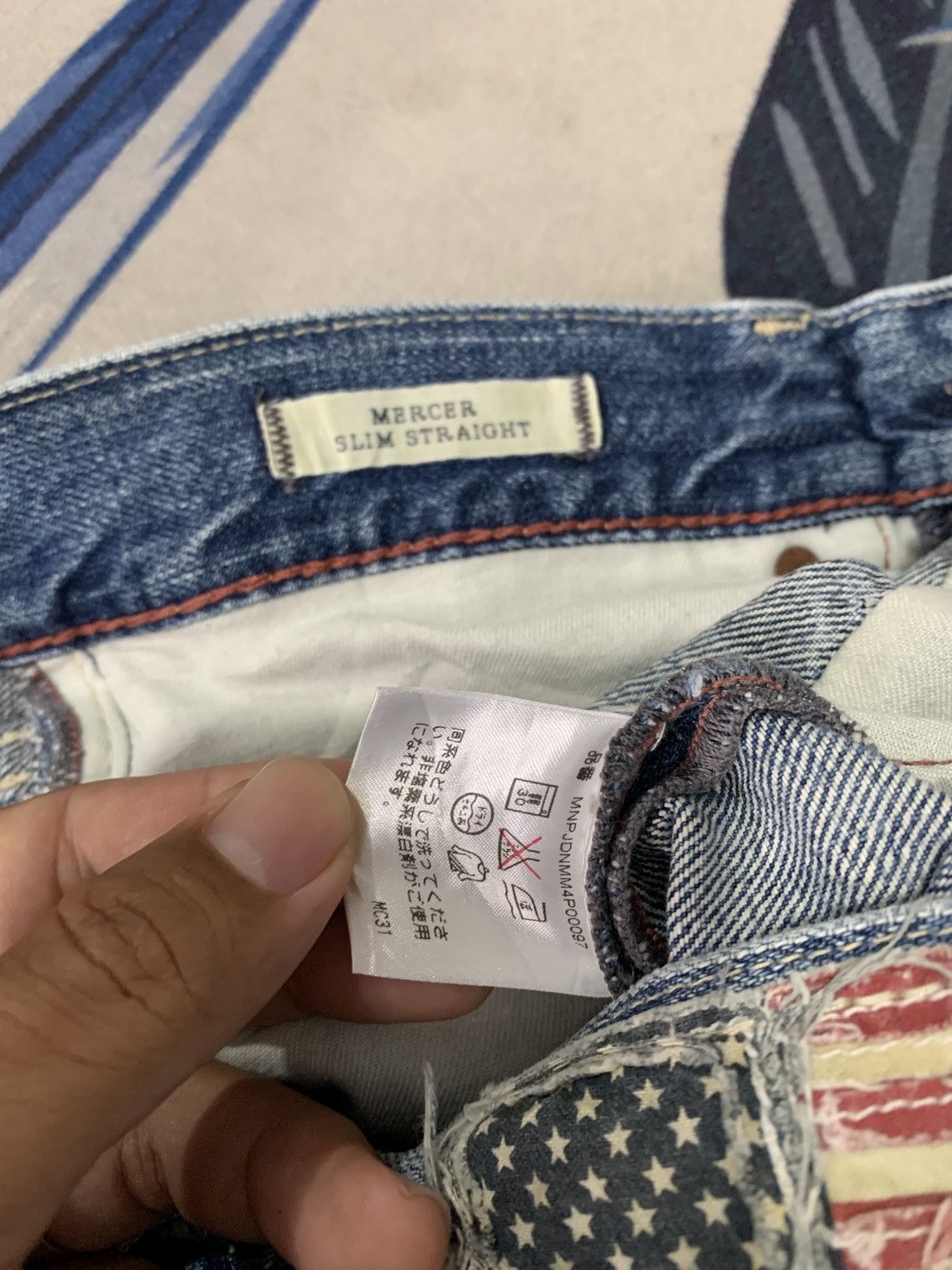 RRL Ralph Lauren × Ralph Lauren × Vintage Vintage RRL Japanese Denim Distressed Size US 30 / EU 46 - 10 Thumbnail