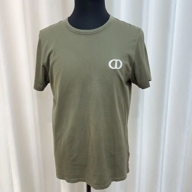Dior Dior Military Green Cotton Men's T-Shirt 0089 Size US XL / EU 56 / 4 - 1 Thumbnail