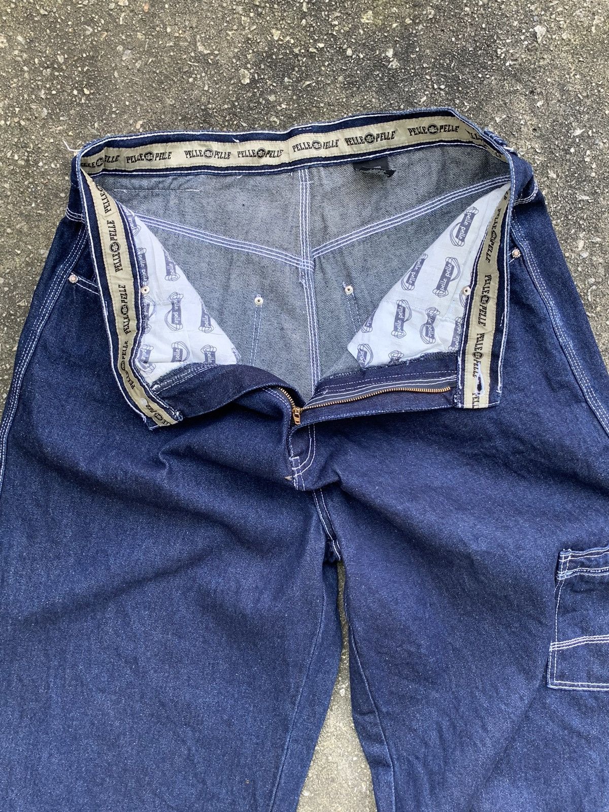 JNCO × Marc Buchanan × Pelle Pelle Vintage 90s Pelle Pelle Marc Buchanan Baggy Jeans Pants Size US 34 / EU 50 - 19 Thumbnail