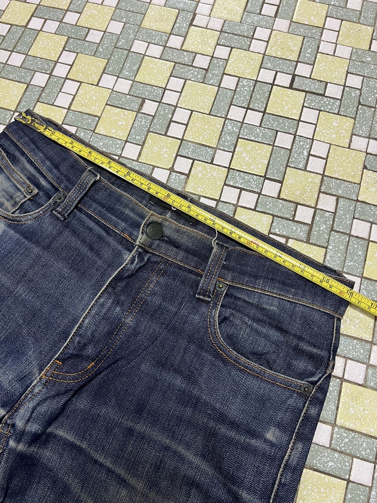 Jil Sander UNIQLO JIL SANDER Selvedge Distressed Denim Jeans Size US 32 / EU 48 - 11 Thumbnail