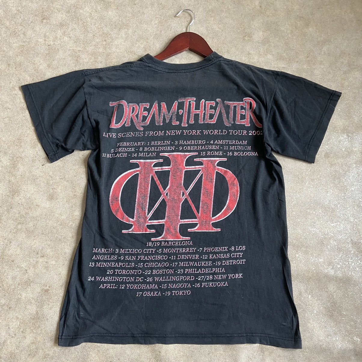 Band Tees × Vintage 2002 Dream Theater Vintage Full print t shirt Size US L / EU 52-54 / 3 - 3 Thumbnail