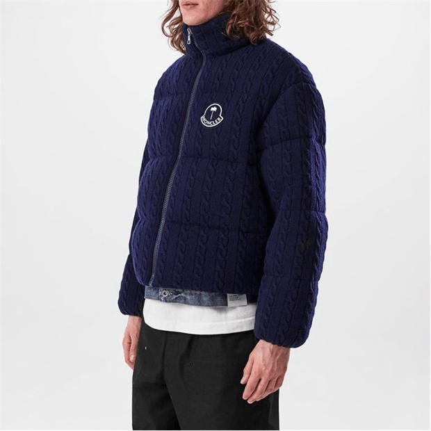 Moncler Austru Wool Short Down Jacket Size US L / EU 52-54 / 3 - 5 Thumbnail
