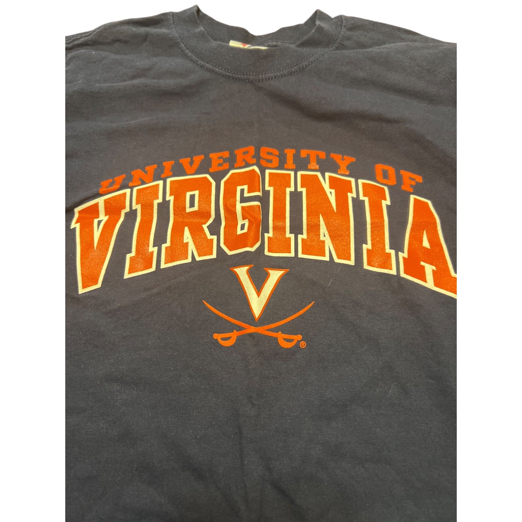 Jerzees University Of Virginia Cavaliers Tee T Shirt Navy Blue Front Size US S / EU 44-46 / 1 - 2 Thumbnail