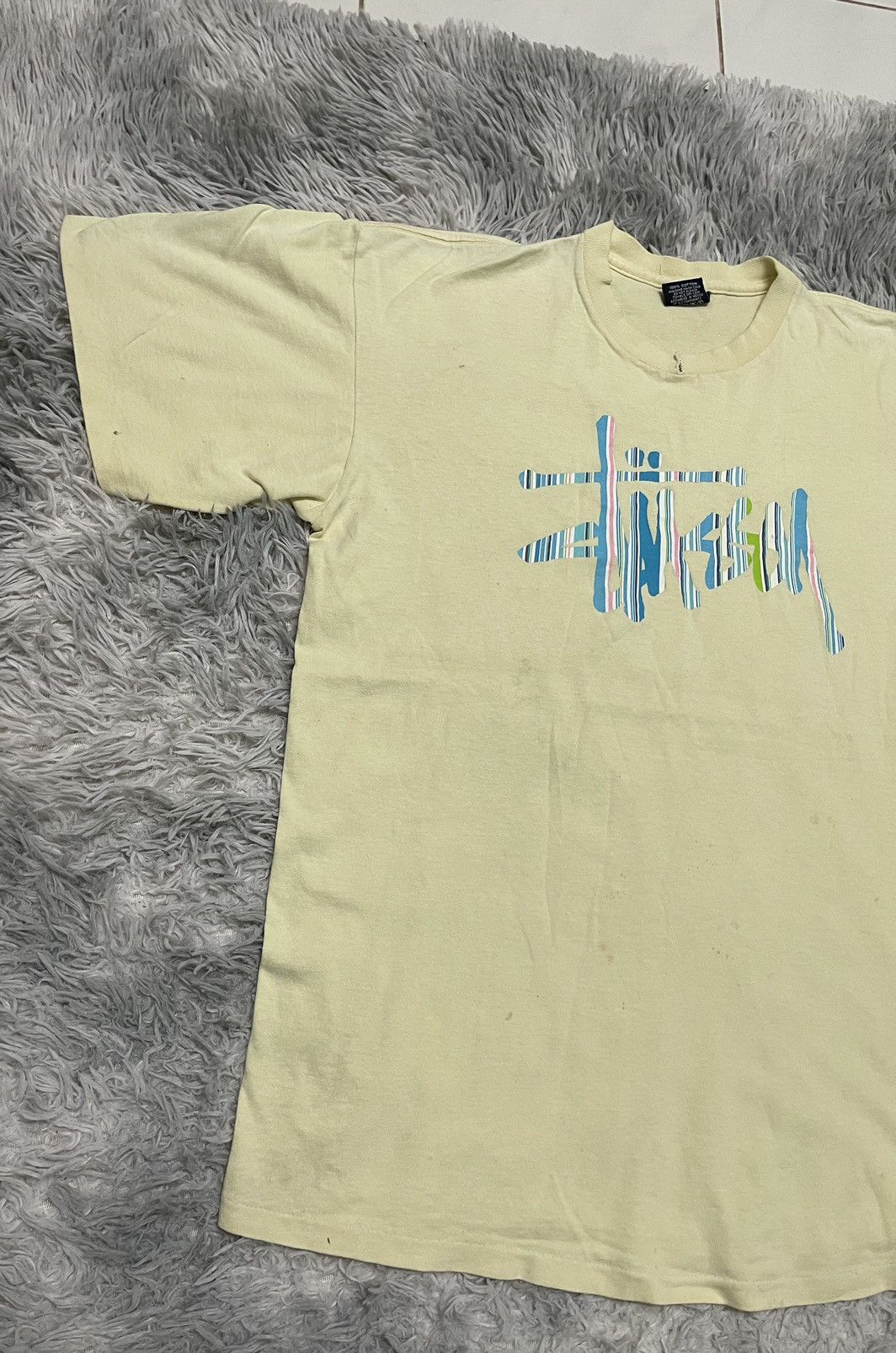 Stussy 90s OG STUSSY CROWN TEES SINGLE STITCH BOTH Size US L / EU 52-54 / 3 - 4 Thumbnail