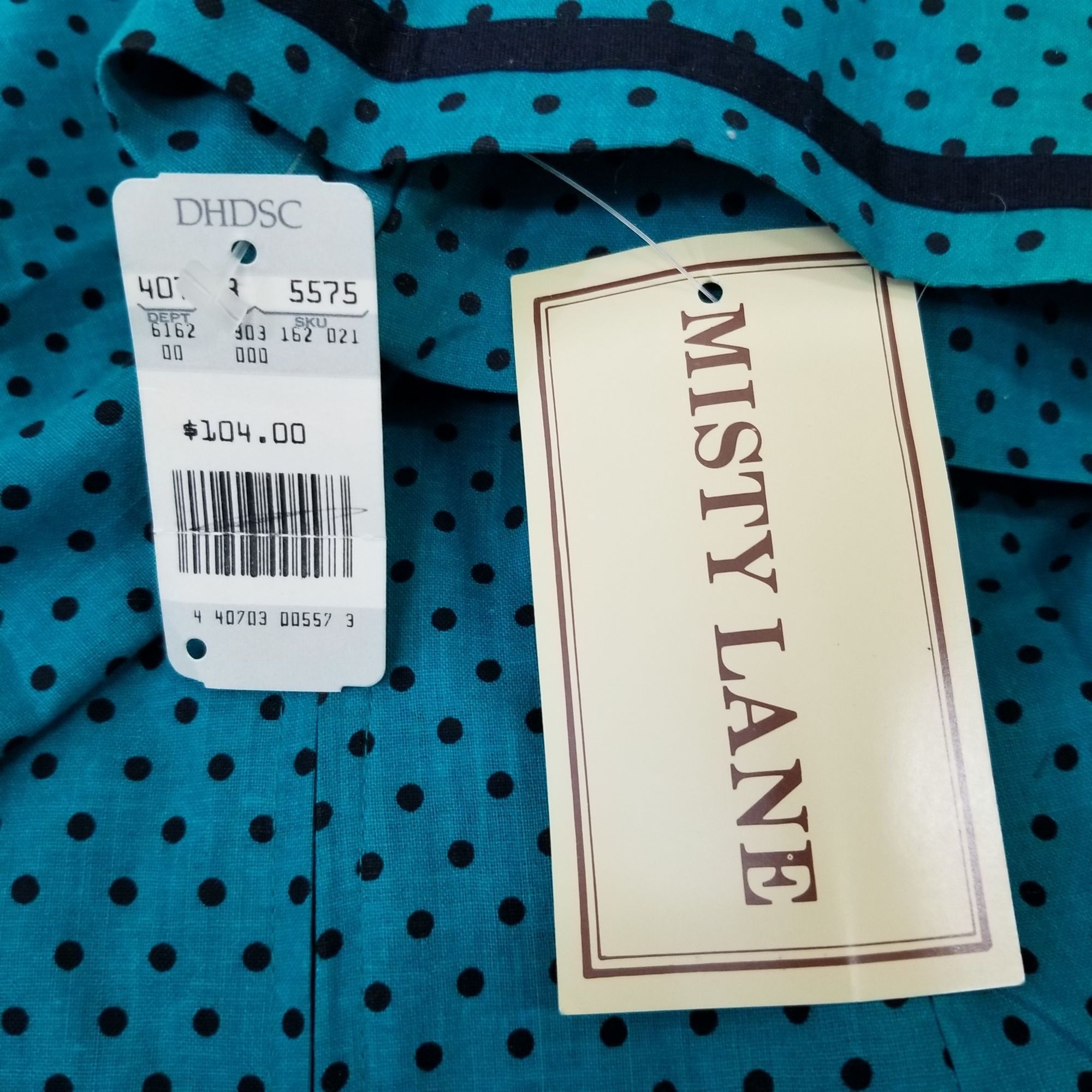 Other Misty Lane 9 10 Sailor Dress Green Black Polka Dot Vintage C Size L / US 10 / IT 46 - 4 Thumbnail