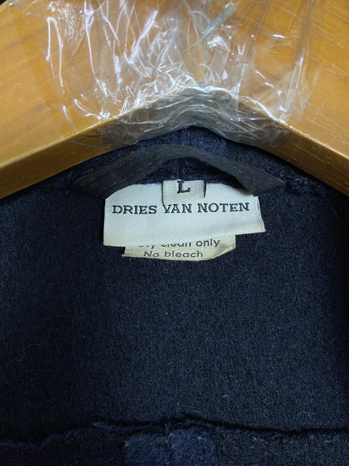 Dries Van Noten Vintage Dries Van Noten Wool Military Coat Hoodie Belgium Size US L / EU 52-54 / 3 - 9 Thumbnail