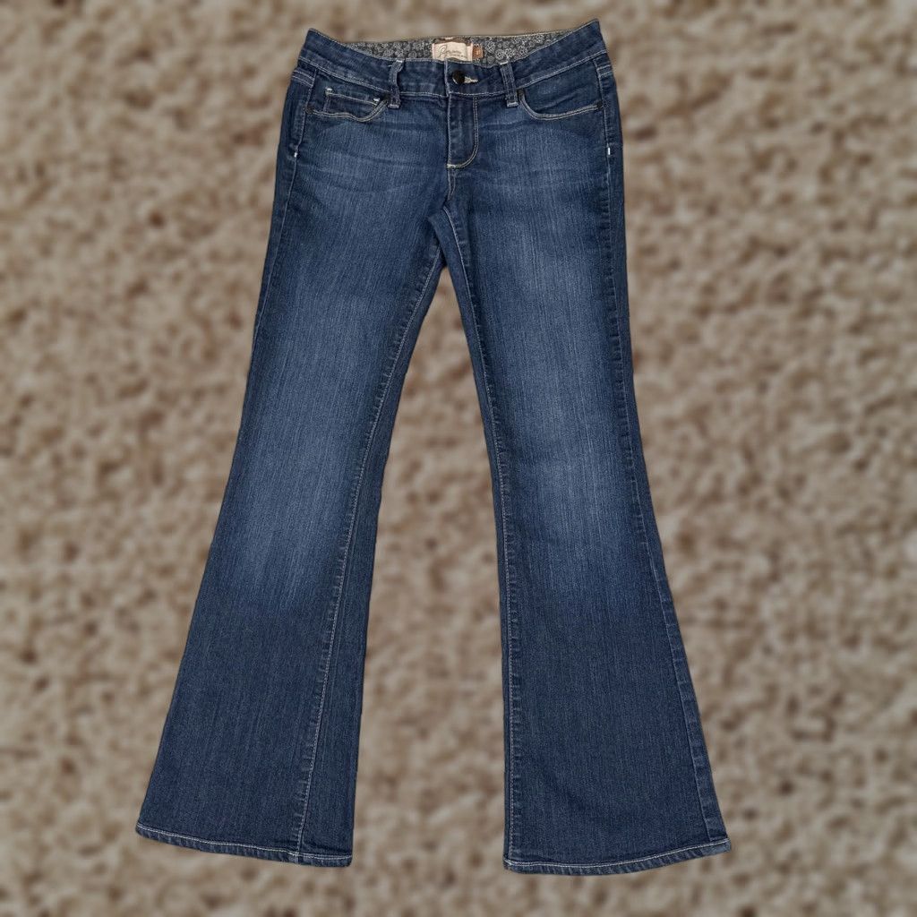 Paige Paige Womens Jeans Bootcut Petite 27 Blue Low Rise Stretch 27x30 Denim Slim USA Mens? Size 27" / US 4 / IT 40 - 1 Thumbnail