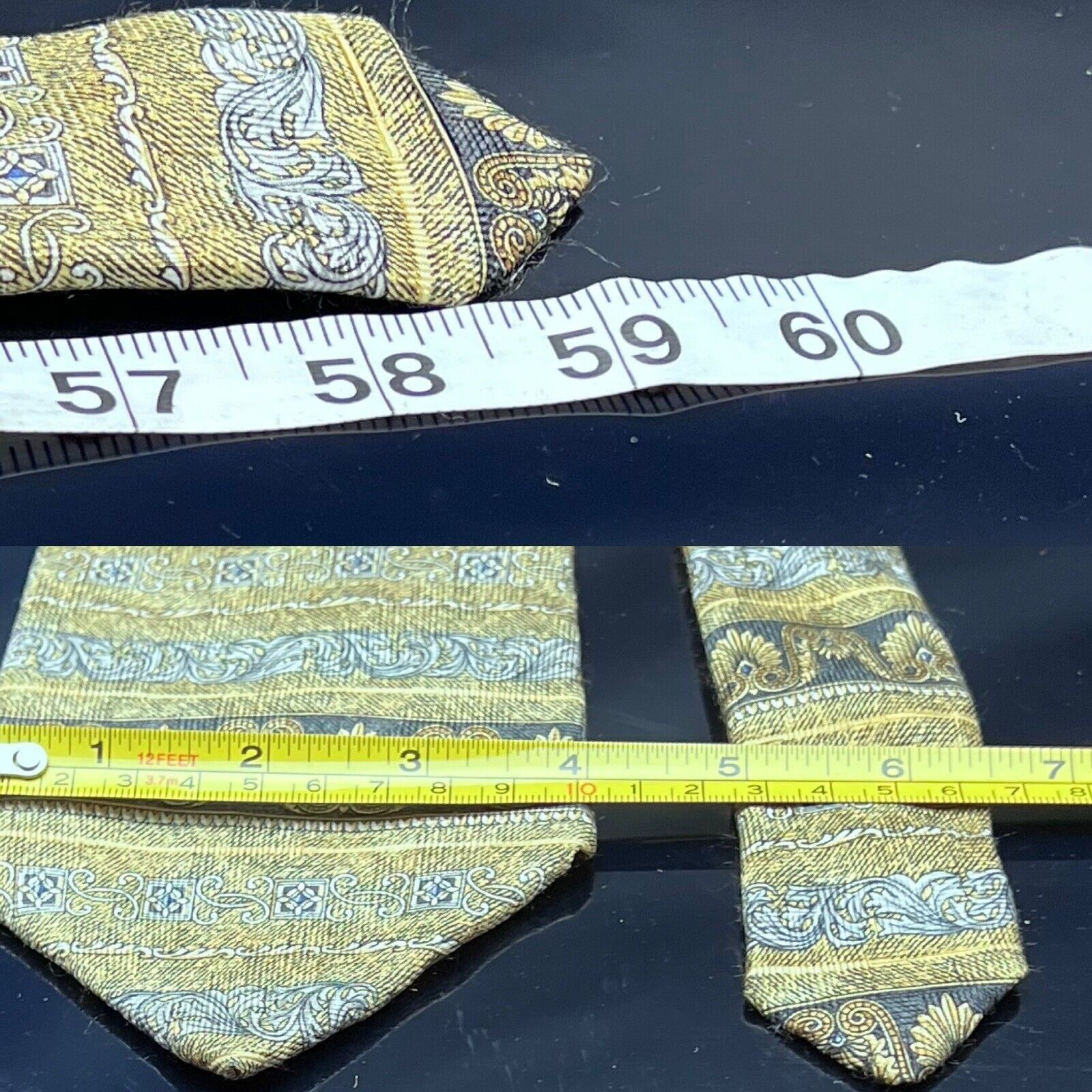 Roundtree & Yorke ROUNDTREE & YORKE FASHION DRESS SUIT DESIGNER NECKTIE TIE Size ONE SIZE - 4 Thumbnail