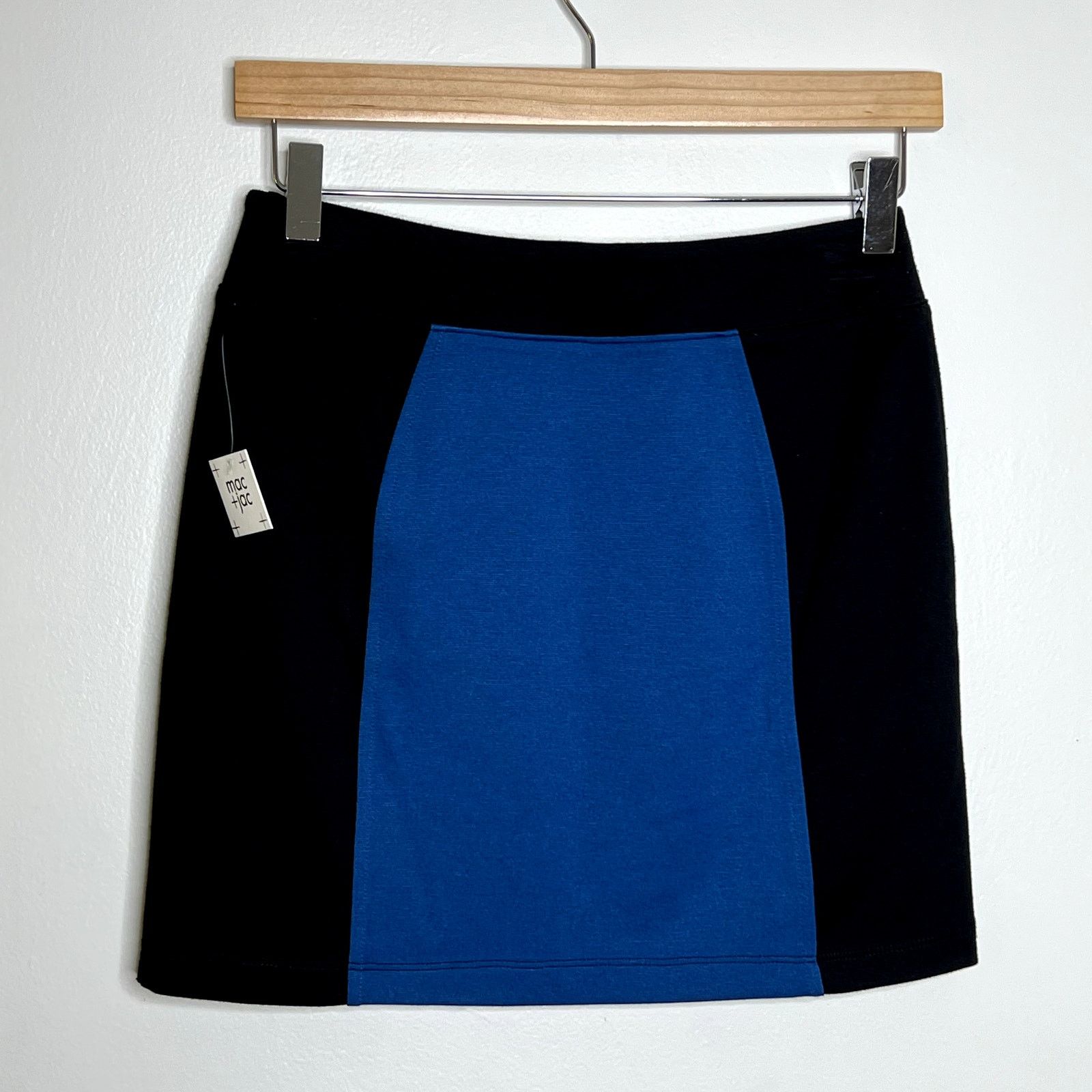 Other Mac + Jac Blue Color Block Mini Pencil Skirt Size 27" / US 4 / IT 40 - 5 Thumbnail