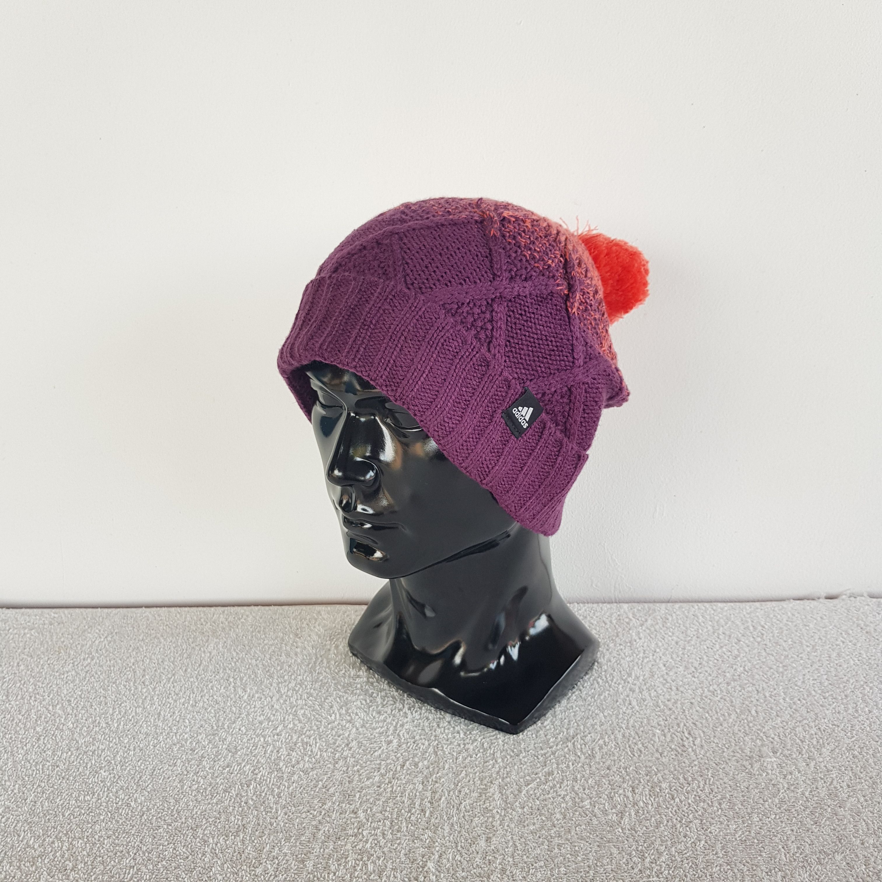 Adidas Vintage Adidas Beanie Cable Ribbed Knit Snow Caps Hats. Size ONE SIZE - 2 Thumbnail