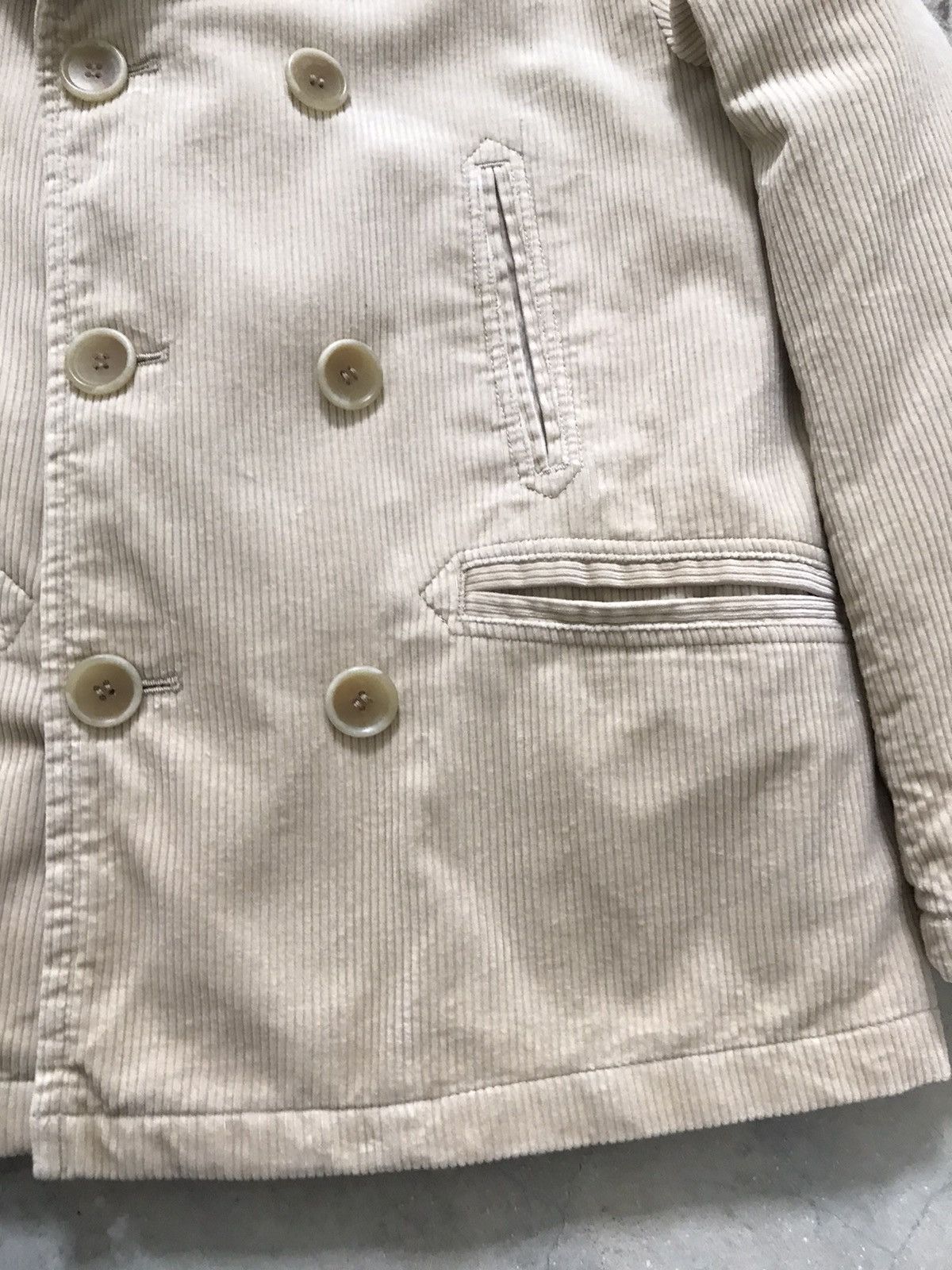 Uniqlo Ines De La Fressange Double Breasted Corduroy Peacoat Size M / US 6-8 / IT 42-44 - 5 Thumbnail