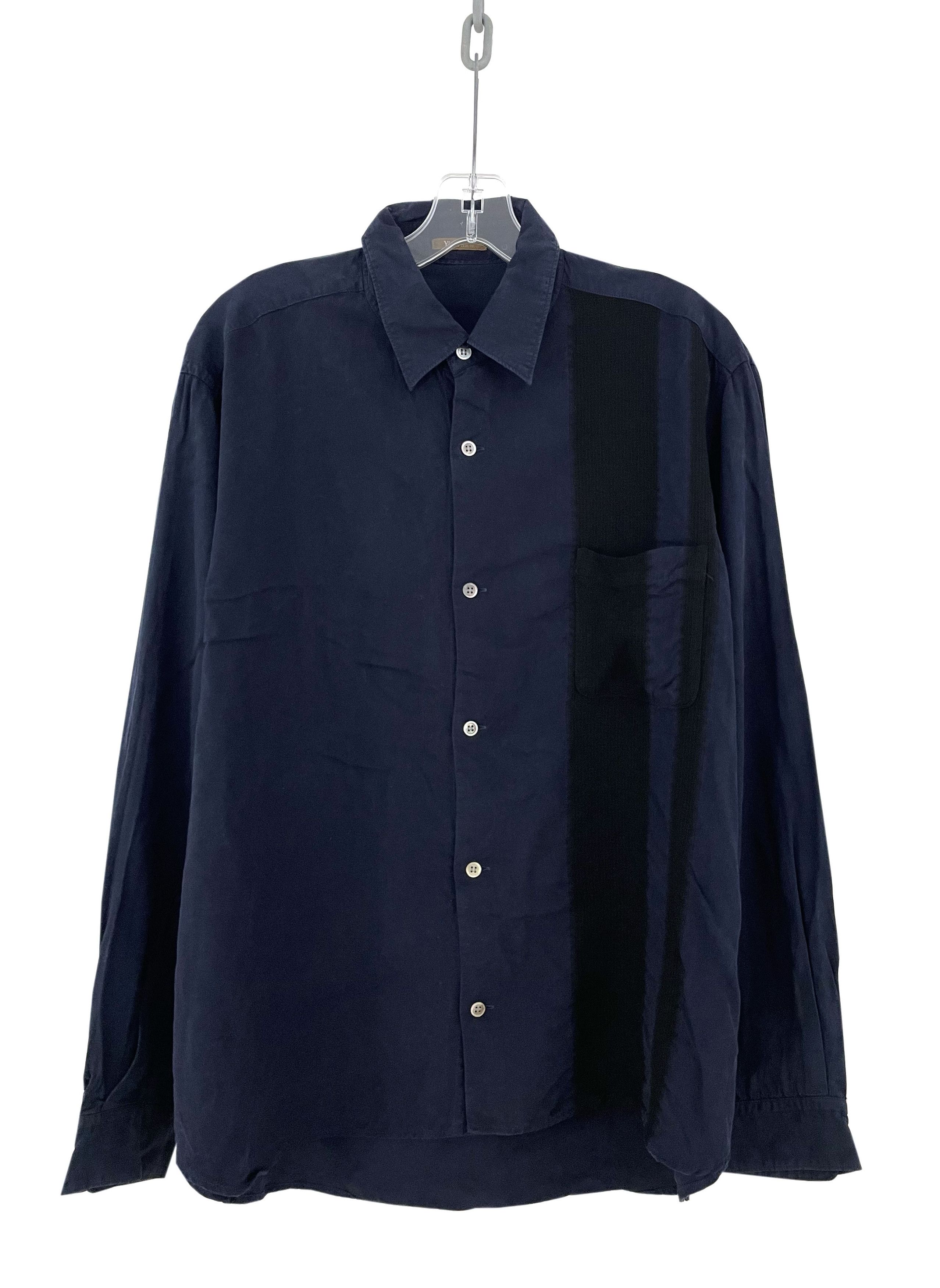 Yohji Yamamoto Knit Accent Shirt Size US M / EU 48-50 / 2 - 1 Thumbnail