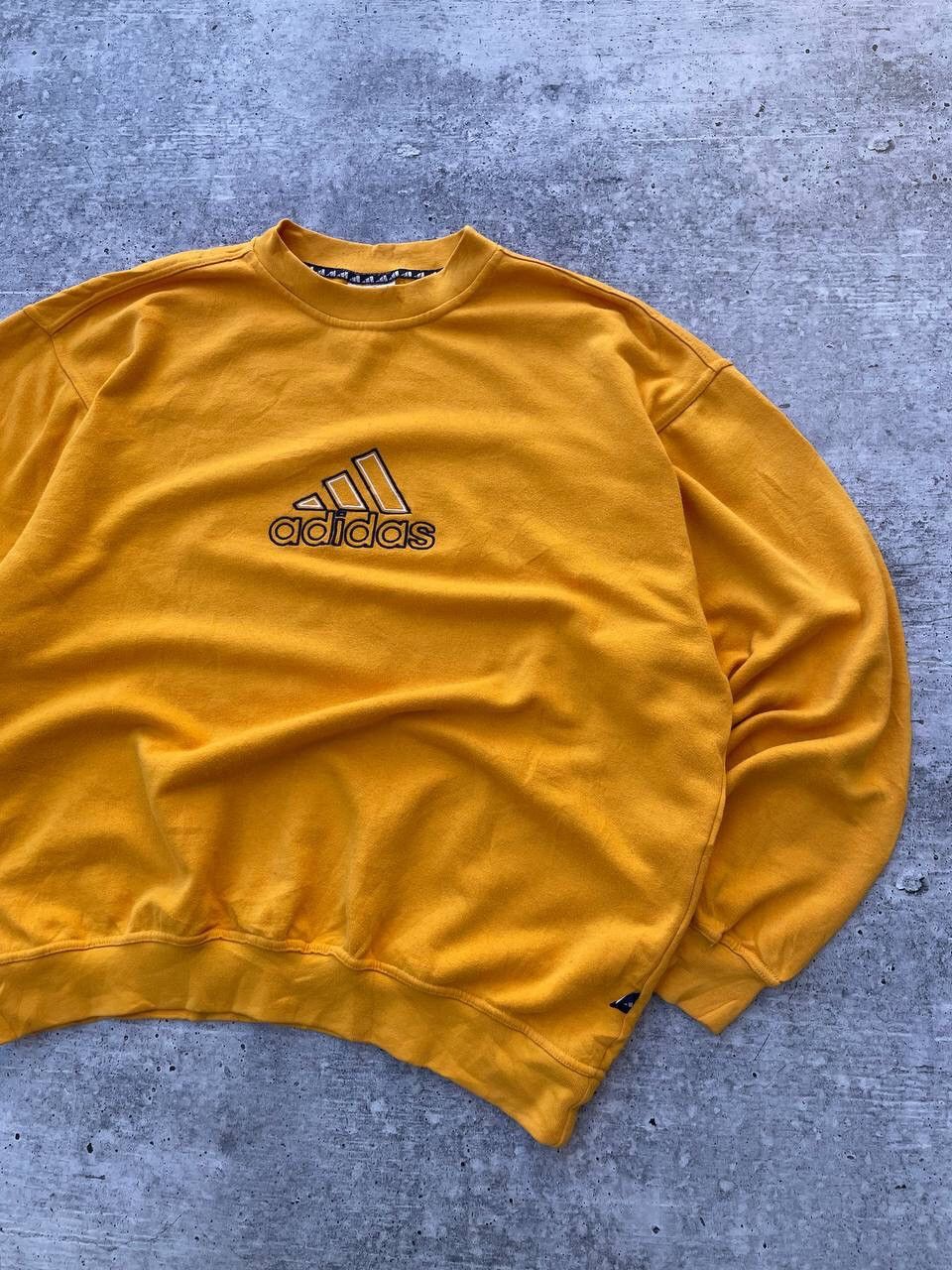 Adidas × Vintage Vintage 00s Adidas Big Logo Sweatshirt Y2K Size US L / EU 52-54 / 3 - 3 Thumbnail