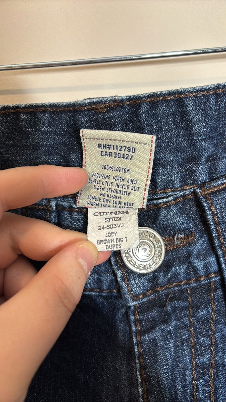 True Religion True Religion Joey Big T Jeans Size 35" - 4 Thumbnail