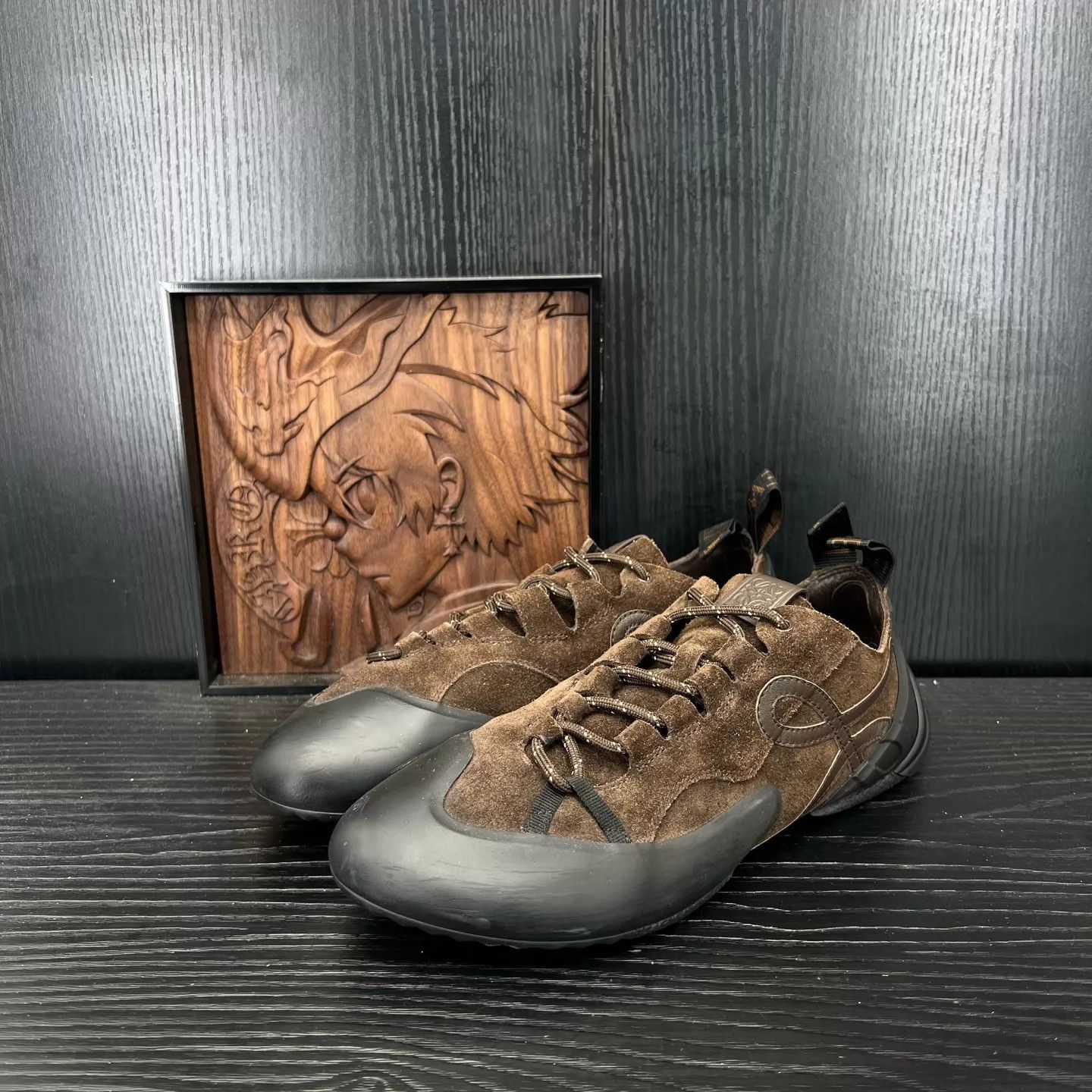 Loewe LOEWE Grip Dark Brown Suede Climbers 40 2x Worn Size US 9.5 / EU 42-43 - 1 Thumbnail