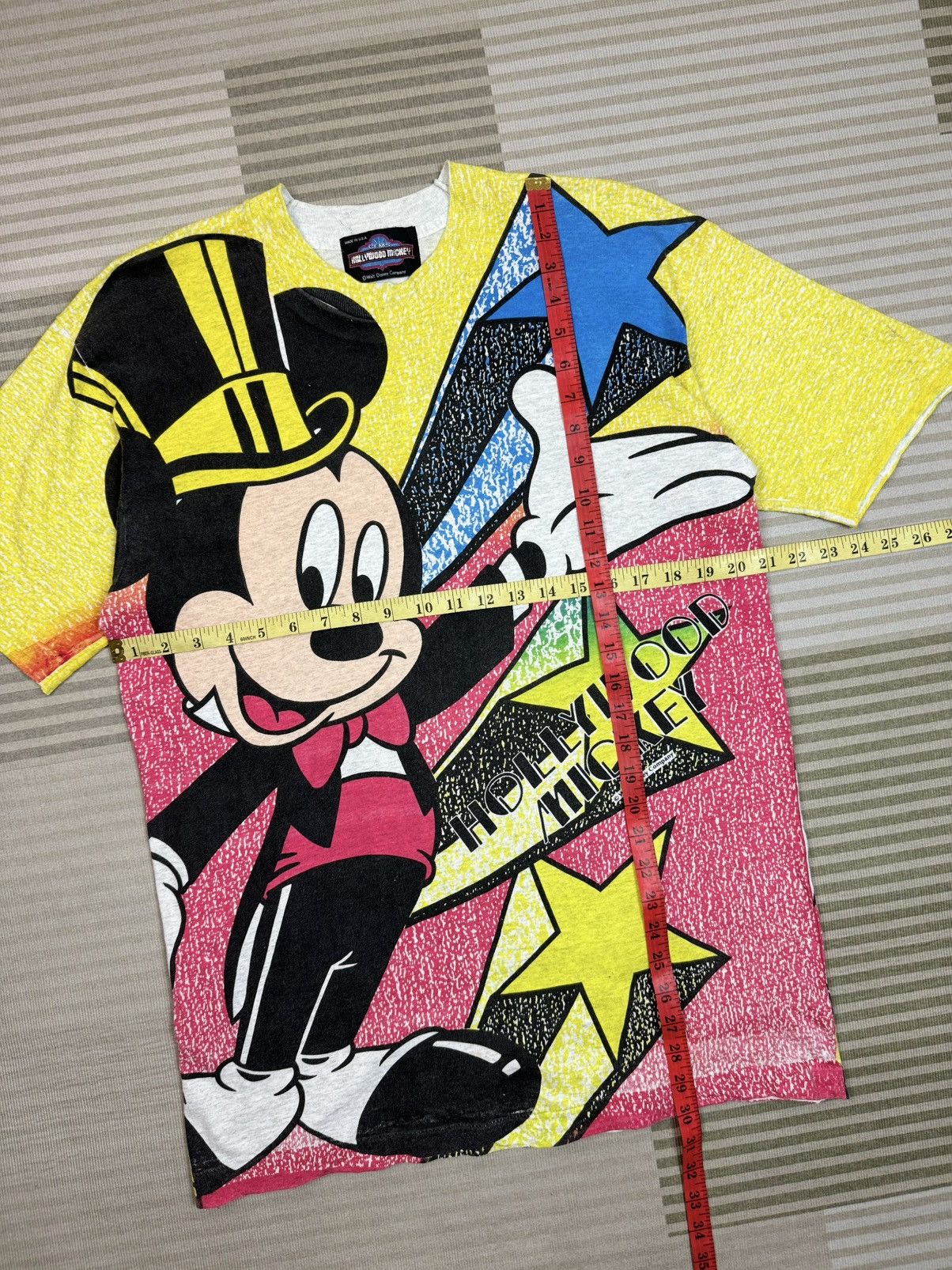 Mickey Mouse Vintage 90s Mickey Mouse Full Print Tshirt Size US M / EU 48-50 / 2 - 10 Thumbnail