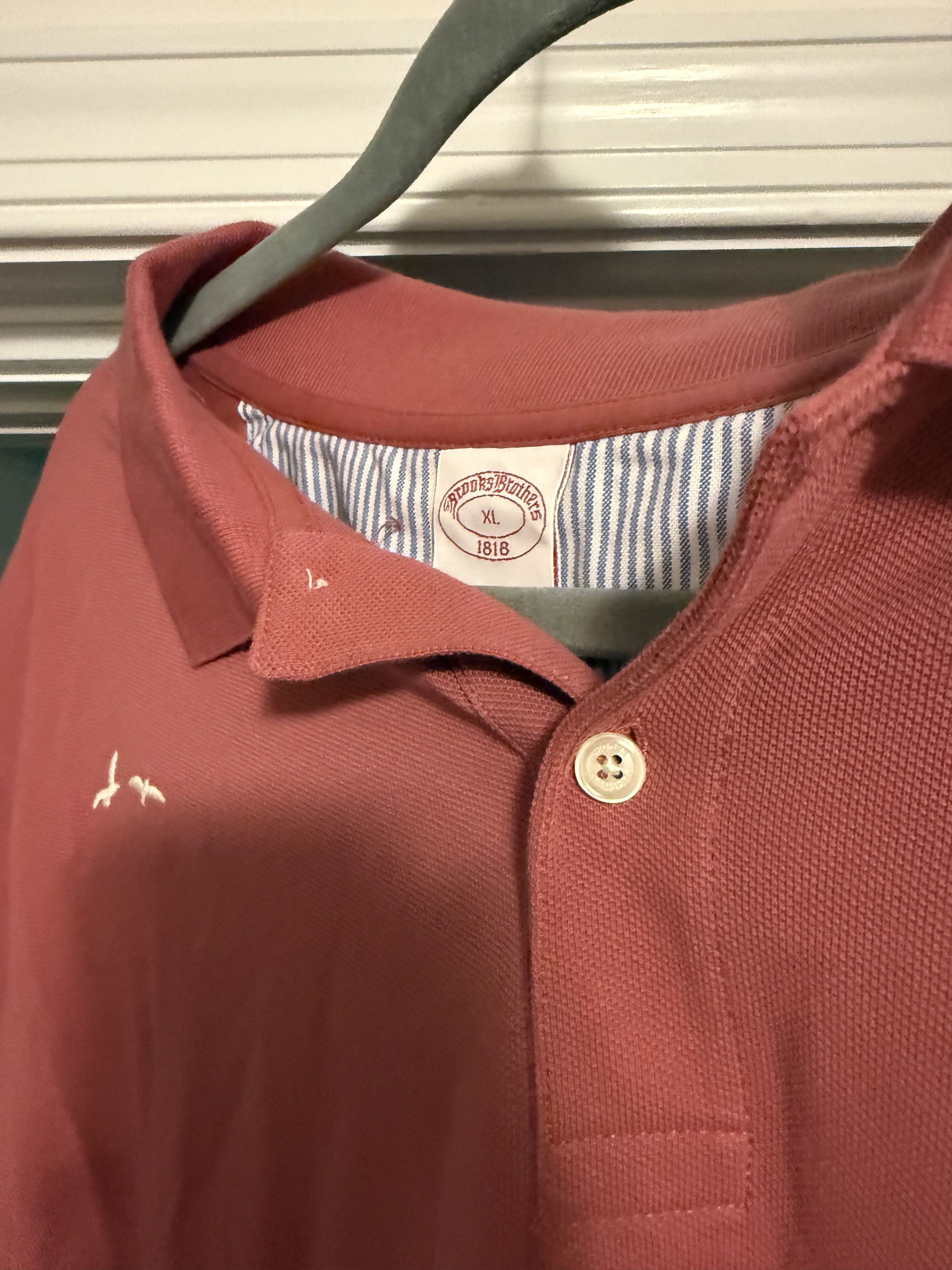 Brooks Brothers Salmon Pink Seagull Polo Size US XL / EU 56 / 4 - 2 Thumbnail