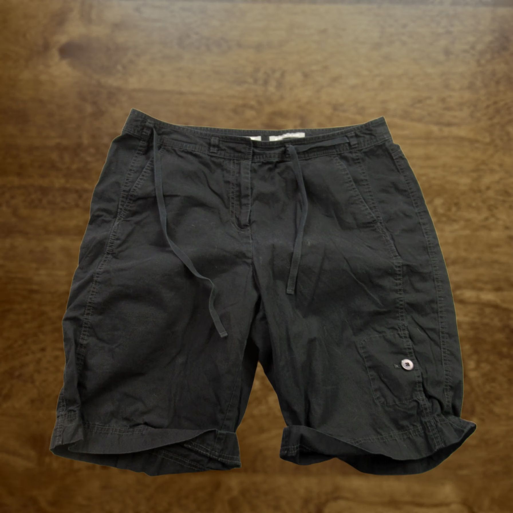 J. Jill J Jill Shorts 14 Black Casual Chino Outdoors Lightweight Pockets Womens Size 36" / US 14 / IT 50 - 1 Thumbnail