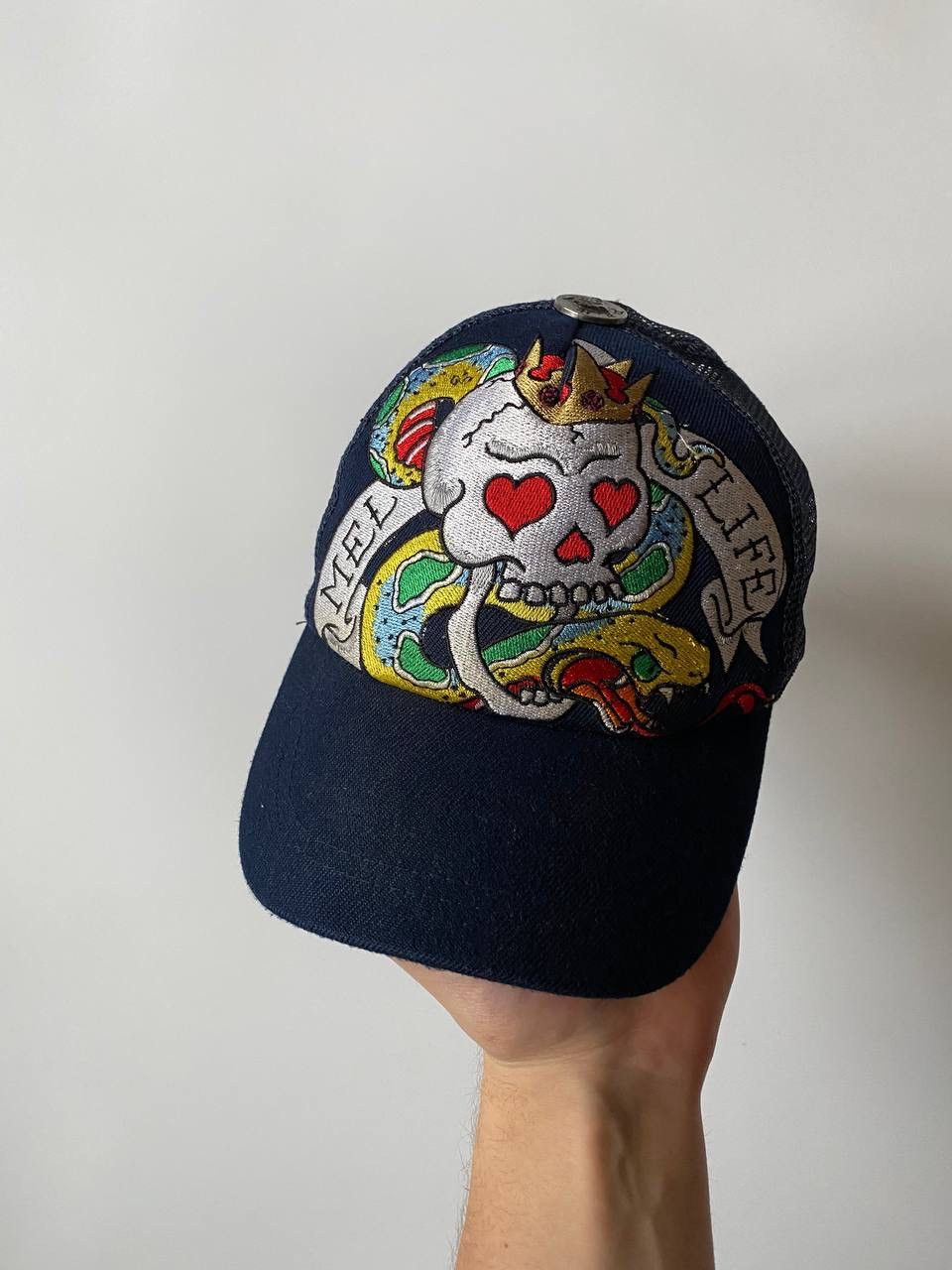 Christian Audigier Vintage Ed Hardy Cap Y2K style skull logo Size ONE SIZE - 1 Thumbnail