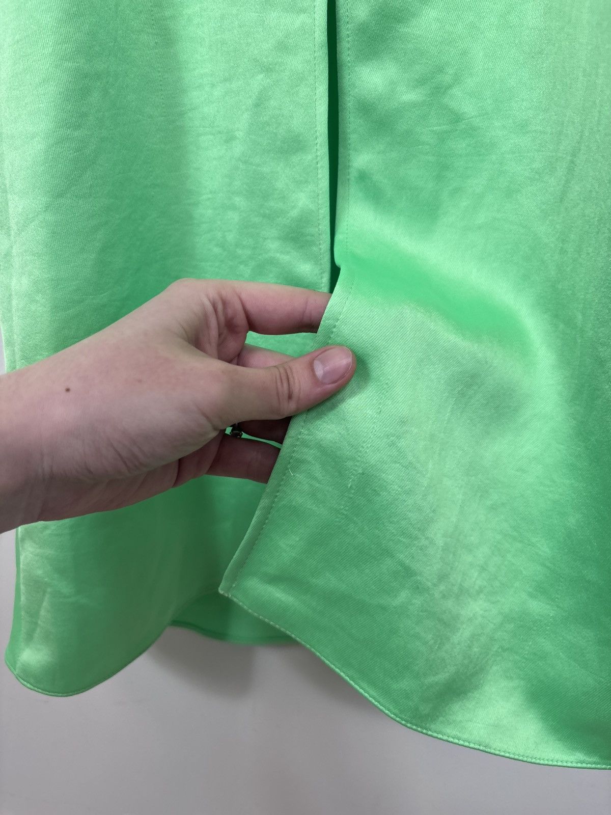Sandro Sandro Paris E24Neon Vert Fluo NWT Green Cutout Midi Dress Size S / US 4 / IT 40 - 22 Thumbnail