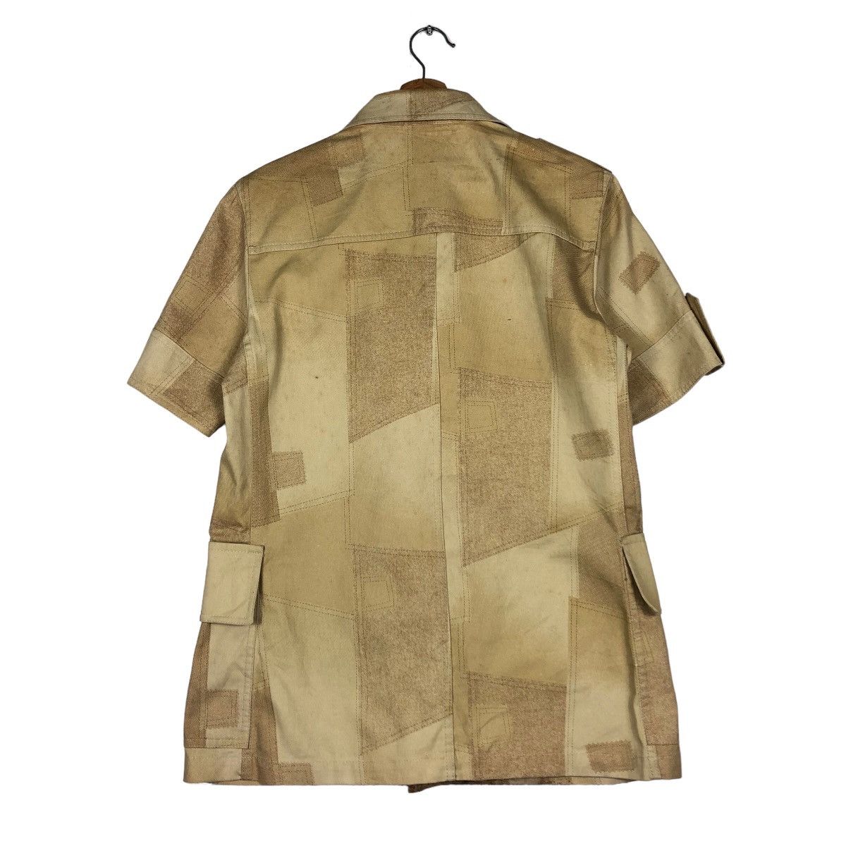 Japanese Brand Vintage Painted Patch Work Shirt Jacket DUrban Issey Miyake Size US M / EU 48-50 / 2 - 8 Thumbnail