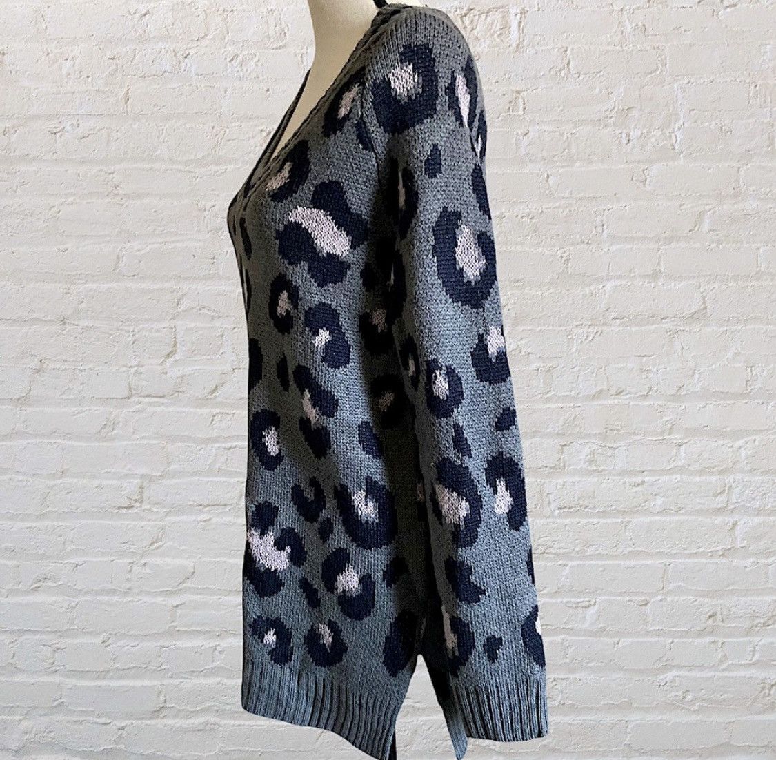 Other DESIGN LAB KNIT LEOPARD ANIMAL PRINT PULLOVER SWEATER Size XS / US 0-2 / IT 36-38 - 4 Thumbnail