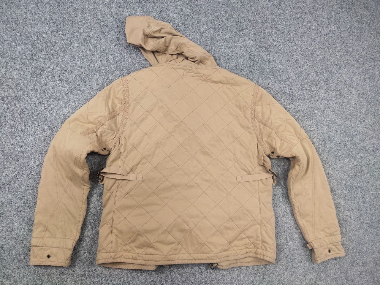Ralph Lauren Rare Vintage 90's Ralph Lauren Quilted Beige Workwear Jacket Size US S / EU 44-46 / 1 - 12 Thumbnail