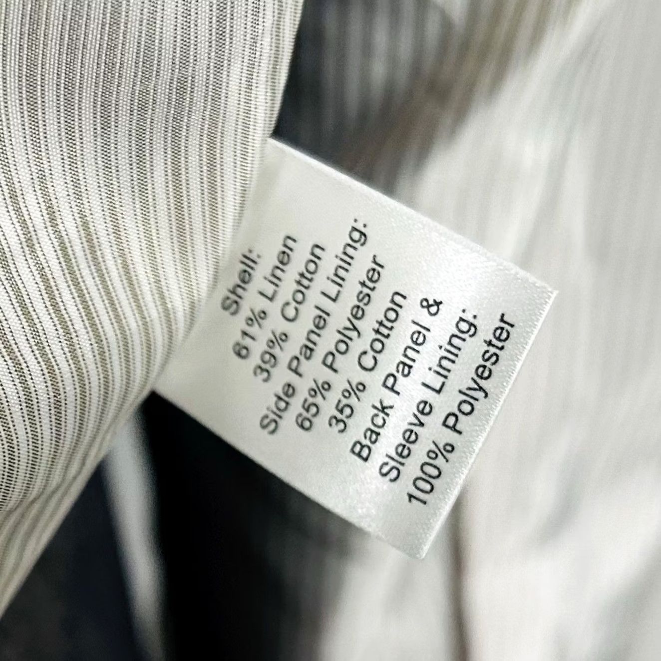 Joseph Abboud NWT Joseph Abboud Sport Coat Linen Blend Beige Herringbone Two Button Large Regular Mens Jacket Size US XS / EU 42 / 0 - 4 Thumbnail