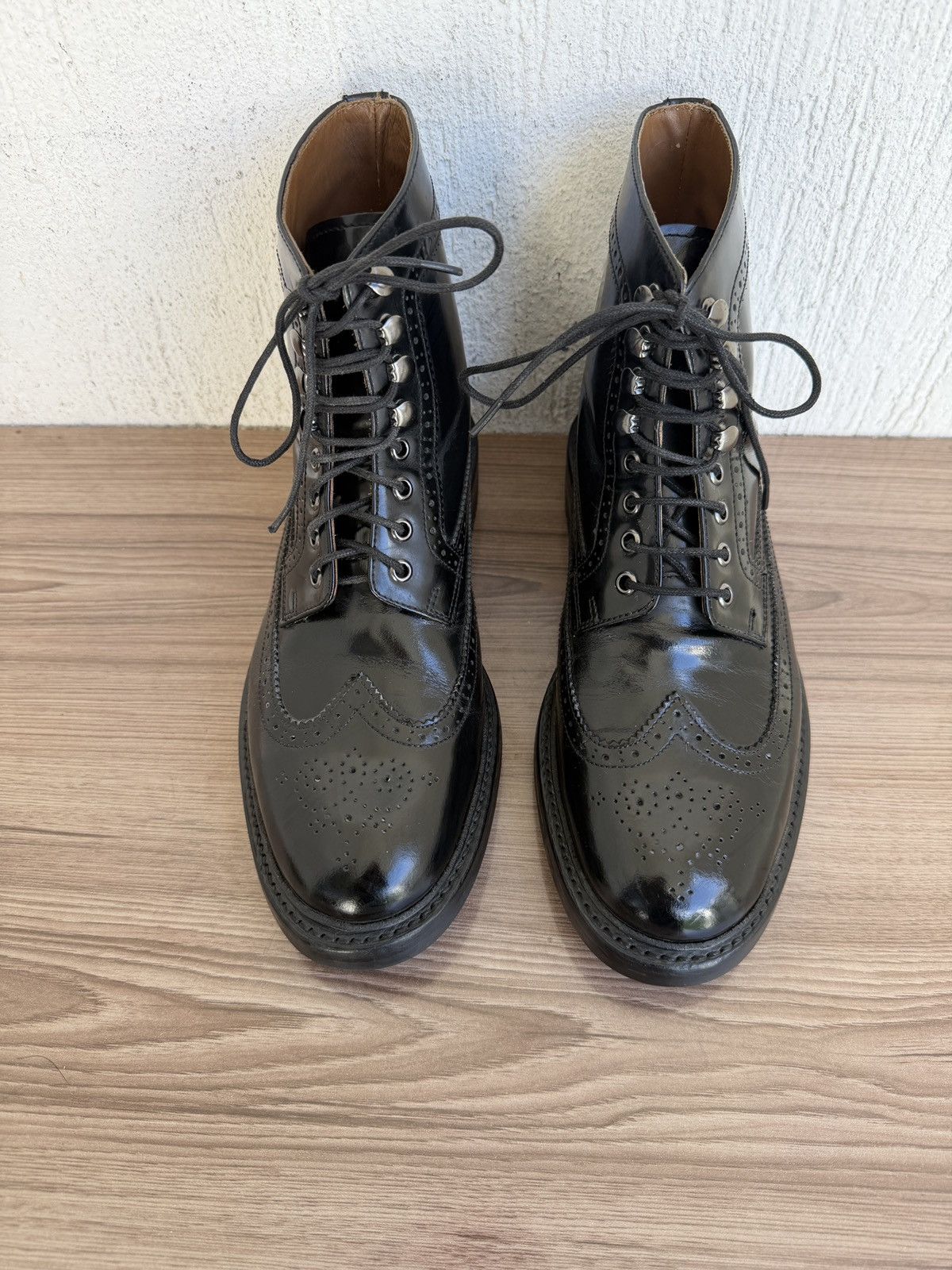 Grenson Fred shell cordovan brogue boots Size US 8 / EU 41 - 5 Thumbnail