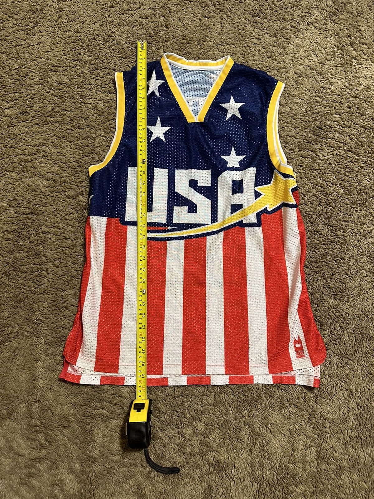 NBA × Vintage Vintage NBA USA basketball ball jersey 00s size large Size US L / EU 52-54 / 3 - 6 Thumbnail