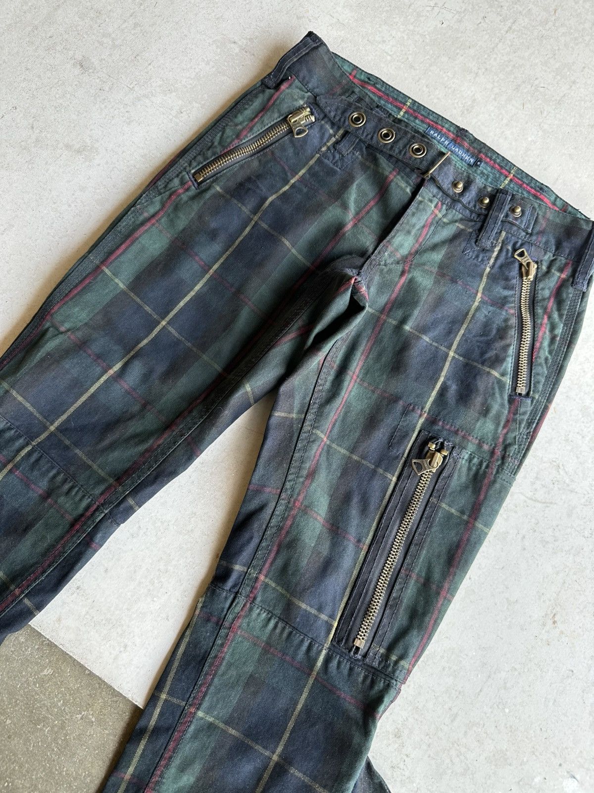 RRL Ralph Lauren RARE🔥🔥 Vintage RALPH LAUREN Check Tartan Bondage Punk Conmar Size US 30 / EU 46 - 4 Thumbnail