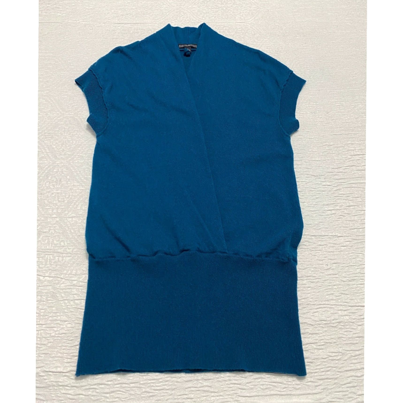 Banana Republic Banana Republic Women's Cardigan Sweater Open Front Sleeveless Blue Size S Size S / US 4 / IT 40 - 2 Thumbnail