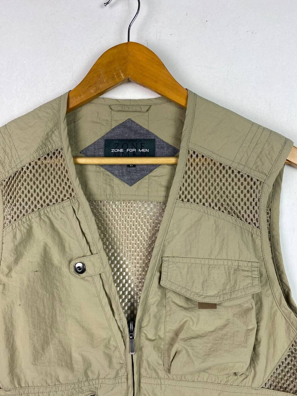 japanese brand fishnet design vest