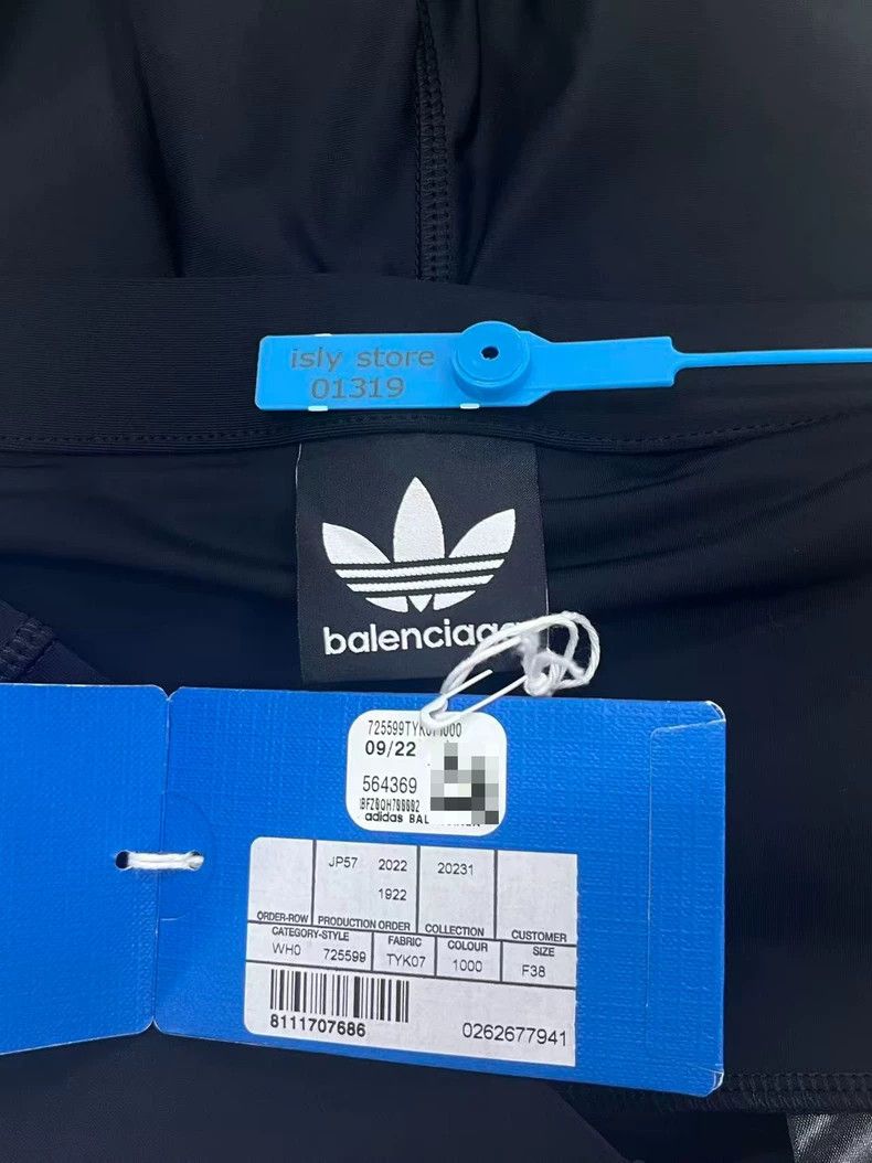 Balenciaga Balenciaga Adidas Trefoil Embroidered High Waist Cycling G Size 37" - 5 Thumbnail