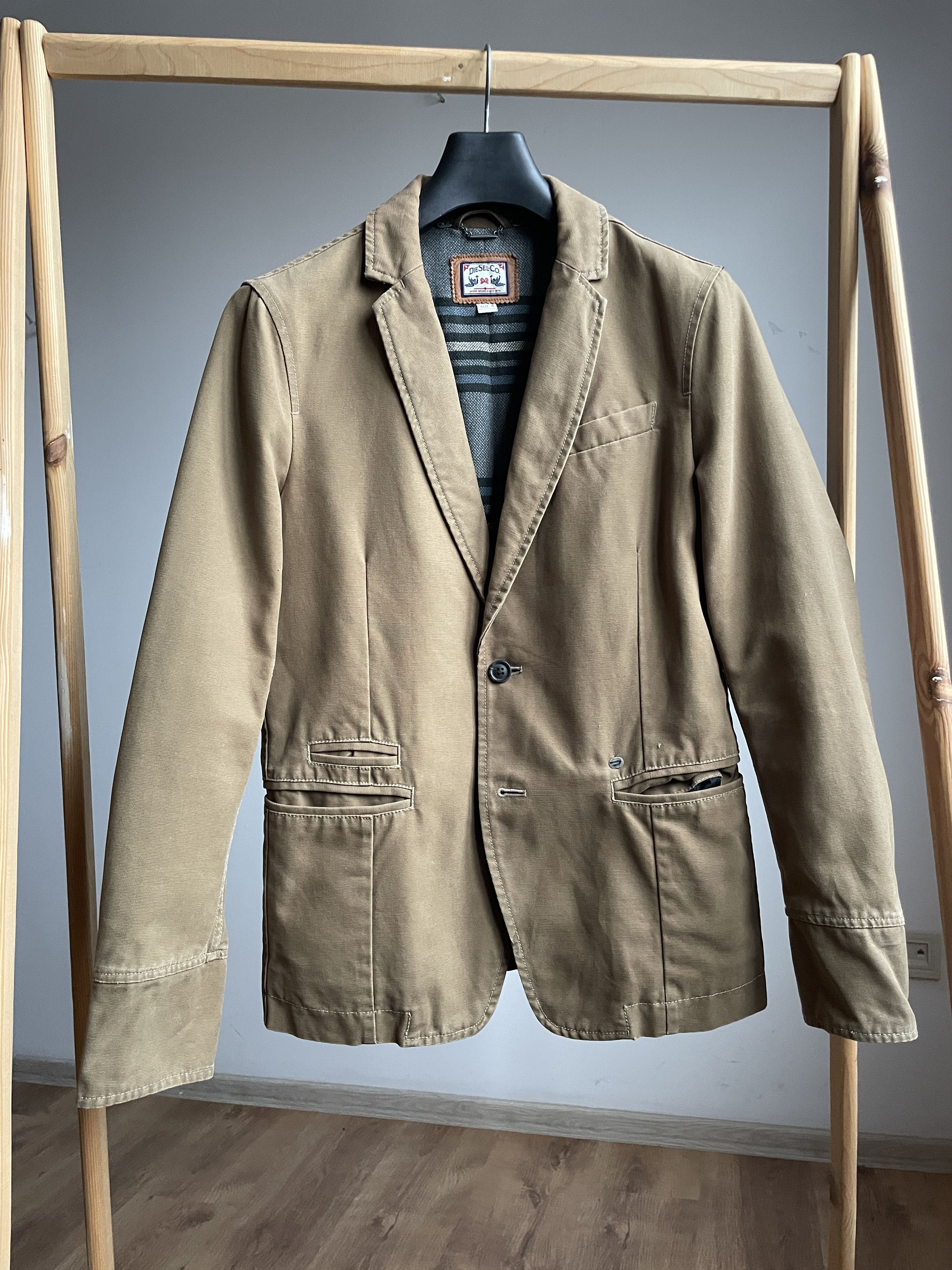 Diesel Diesel Vintage Canvas Blanket Lined Work Blazer Size 40R - 1 Thumbnail