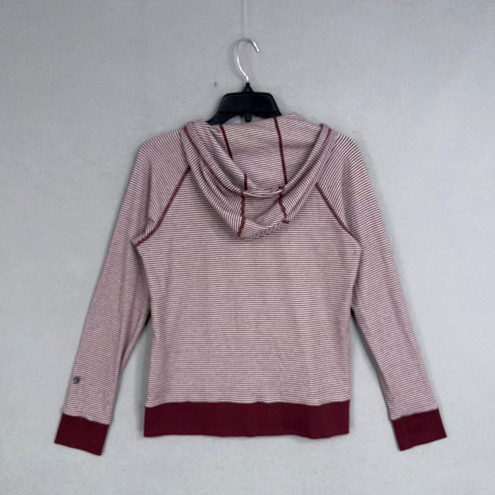 KangaROOS Kuhl Hoodie Womens Small Striped Knit Pullover Red Kangaroo Pocket Logo Casual Activewear Fall Mens Womens Girls Size S / US 4 / IT 40 - 7 Thumbnail