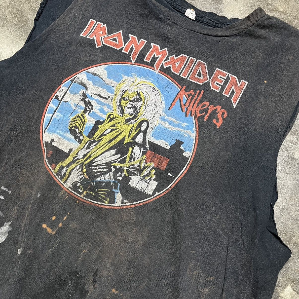 Vintage vintage y2k iron maiden painter cut off tank top Size US XL / EU 56 / 4 - 3 Thumbnail