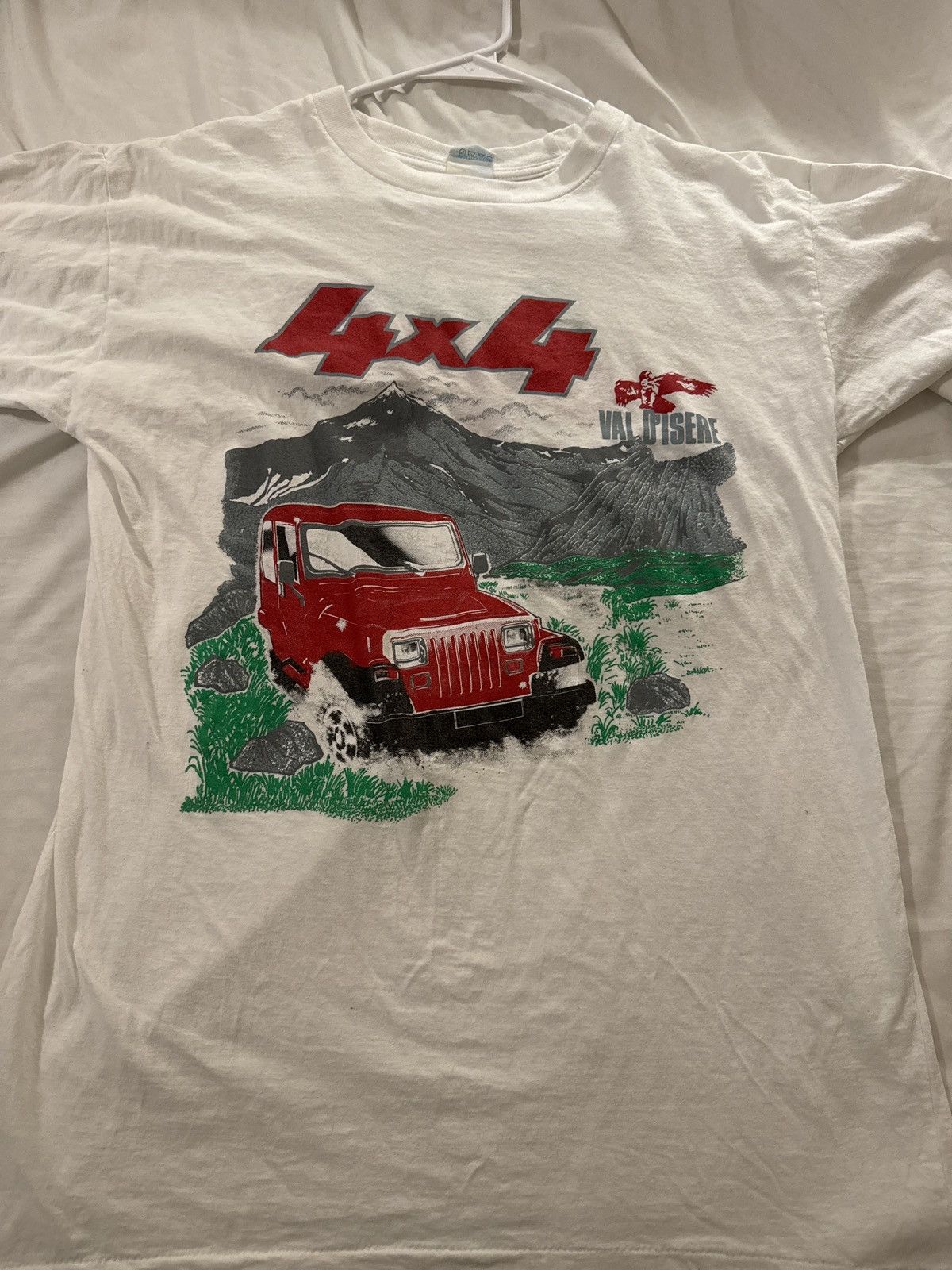 Vintage 4x4 Jeep Vintage White Tee Size US M / EU 48-50 / 2 - 1 Thumbnail