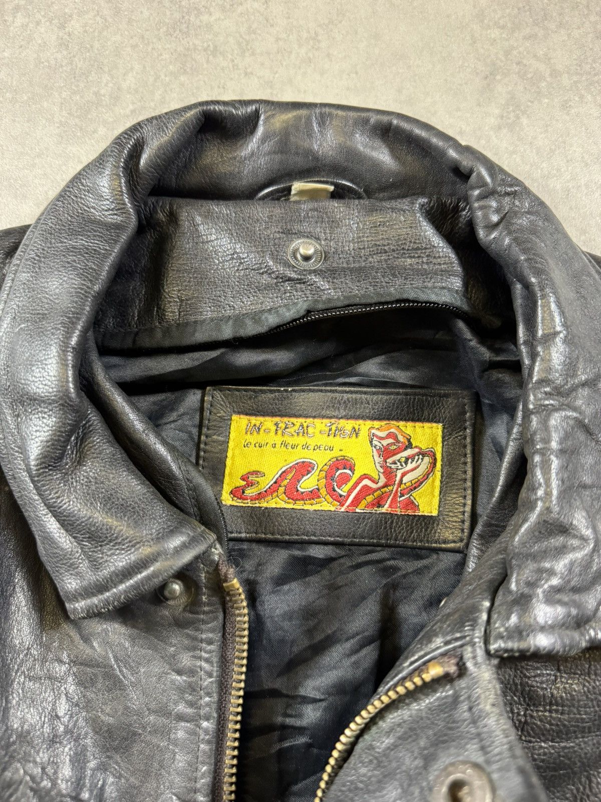 Other Vintage Leather Jacket Size US L / EU 52-54 / 3 - 3 Thumbnail